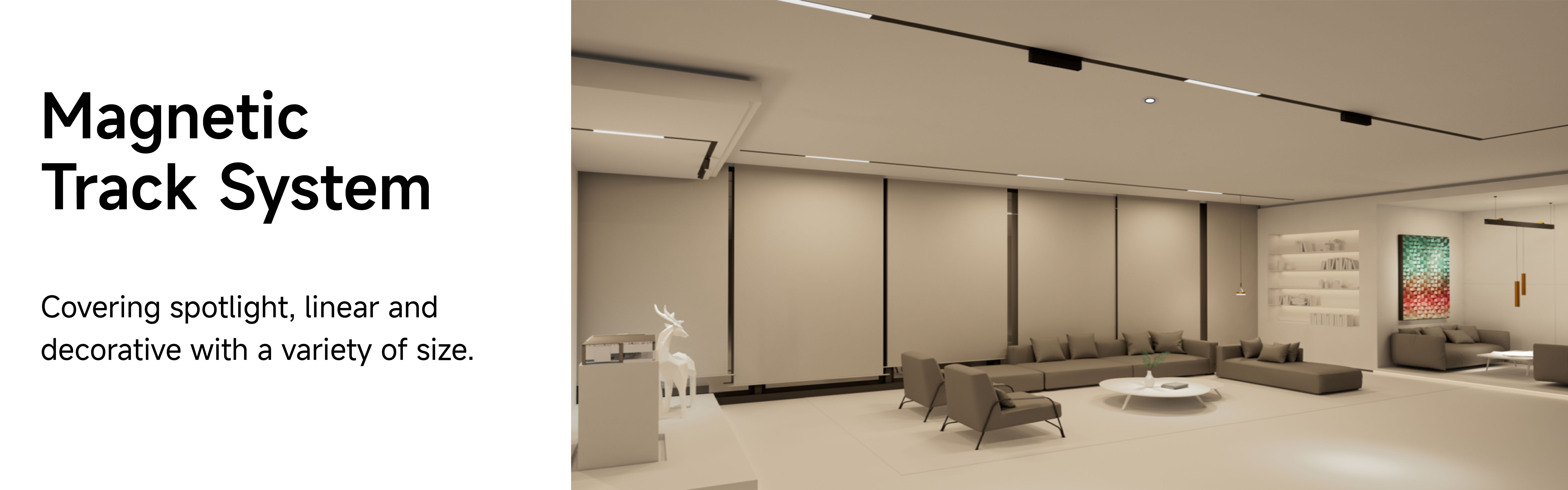 Recessed Magnetic Track Banner